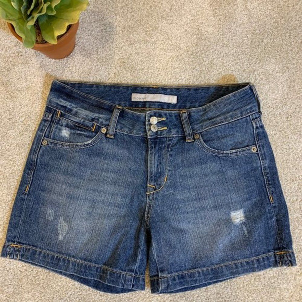 Old Navy Mid Rise Denim Shorts sz 4